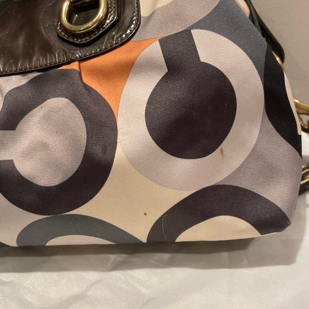 Y2K Coach limited edition Madison Graphic Op Art Sabrina Satchel Shoulder bag - Picture 7 of 8